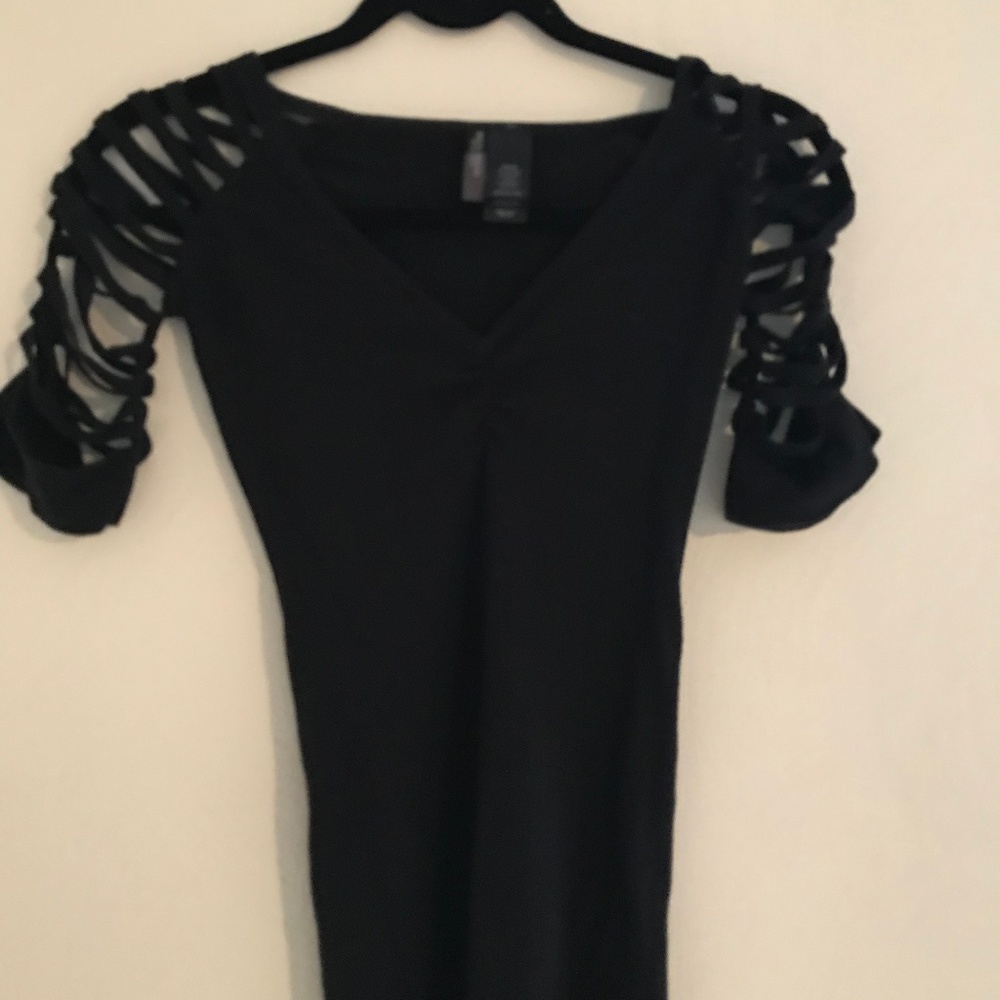 Womens Top with caged sleeves